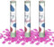 OH YEAH - Pack 3 Uds - Cañón Confeti Revelación de Género Rosa 30 cm - Revelación Sexo Bebé - Confeti Rosa - Baby Shower - FÁCIL DE USAR