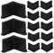 Mobestech 20 Pièces Pieds triangulaires en Fer Embouts en Caoutchouc pour chaises stabilisateurs de Table Couvre-Jambes de Cadre de lit Couvre-Jambes de Chaise Pieds en Caoutchouc