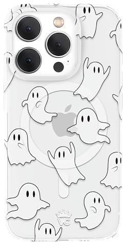 VELVET CAVIAR for iPhone 15 Pro Case Halloween Ghost - Compatible with MagSafe - 10ft Drop Tested - Cute Fall Theme