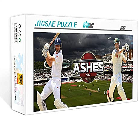 IGHSNZUH 1000 Pieces of Mini Adult Puzzle Cricket Poster Brain Teasers Puzzle Game Gift 38X26Cm Jigsaw Puzzle for Children and Adults