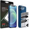 IBISTORA 4-in-1 Screen Protector for iPhone 12/12 Pro with Camera Lens Protector, Tempered Glass Film 2-Pack Each, Lifetime Support, Impact-Resistant, Anti-Scratch, Ultra-Transparent