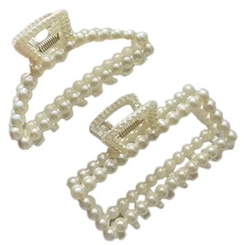 HairLY - Ensemble de 2 Pinces à Cheveux Élégantes avec Perles - Différents modèles - Tendance Chic pour Fête, Mariage et Usage Quotidien - S'adapte aux Cheveux Fins, Épais, Longs et Courts