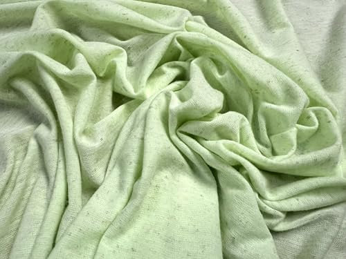 Weicher Single-Jersey-Stoff, Meterware, Slub, Pastellgrün
