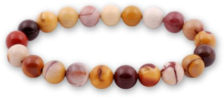 Joyas Minerales Mookait-Armband – 100% echte Natursteine | Bequem & elegant | Elastische koreanische Schnur | Inkl. Geschenkbox (Mookait, 10mm)
