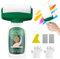 LYPPUL 500 g Wall Paint Touch Up White, 2-in-1 Wall Repair Roller Brush, Touch Up Paint White Roller with Wall Repair Paste, Wall Repair Roller Brush for Walls, Graffiti, Scratches, Damaged (Green)