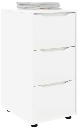 vidaXL Aufbewahrungsschrank 40 x 48 x 81 cm Holzwerkstoff Weiß