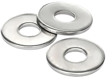 Lkq-Rondelles d'arrêt M3 M3.5 M4 M5 M6 M8 M10 M12 M14 M16 M18 M20 M22 M24 304/316 Stainless Steel Large Flat Washer Big Plain Gasket, solide et durable(316 stainless steel,50pcs M6)