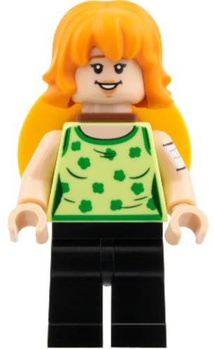 LEGO One Piece Minifigures Collection, Loose Characters from Sets (Nami - Yellowish Green Top, Straw Hat on Back)