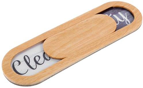 FUOYLOO Magnetisches Spülmaschinen Schild Sauber Schmutzig aus Acryl und Abs Kratzfest Sowie Farbecht zur Küchen Dekoration und Leicht Verschiebbar