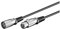 Goobay 50705 Câble de Connexion XLR, Noir, 2m Longueur de Câble