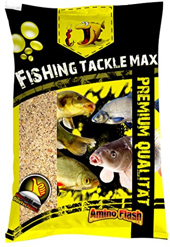Fishing Tackle Max Unisex – Erwachsene 10C7100101C10 Amin-Flash Fliesswasser 1kg-Angelfutter, Bunt, Normal