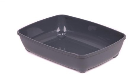 XXL Katzentoilette Schalentoilette 57 cm anthrazit