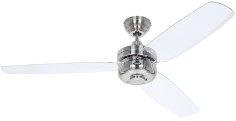 Unbekannt CasaFan Deckenventilator Night Flight BN-TR Ventilator, Chrom gebürstet