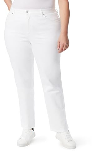 Gloria Vanderbilt Women's Amanda Classic High Rise Tapered Jean, Vintage White, 6 Regular