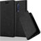 cadorabo Coque pour Nokia 8 2017 en Noir Nuit - Housse Protection avec Fermoire Magnétique, Stand Horizontal et Fente Carte - Portefeuille Etui Poche Folio Case Cover