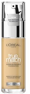 L'Oréal Paris Make up, Flüssige Foundation mit Hyaluron und Aloe Vera, True Match Make-Up, 2.D/2.W Warm Light