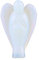 Akozon Schutzengel 1.5inch Schöne Natürliche Opal Stein Geschnitzt Engel Crystal Stone Glücksbringer Reiki Deko