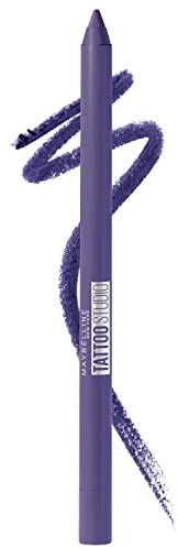 Maybelline New York Tattoostudio, matita eyeliner impermeabile, lunga durata, colore ametista intenso, 0,04 once