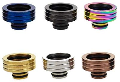 Drip Tip Adapter 510 auf 810 Edelstahl Metallic Lack DripTip Mundstück (Regenbogen)