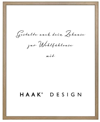 HaakDesign Bilderrahmen Posterrahmen Sunny perfekt für Ihr Poster Bild in Eiche Natur mit Acrylglas 30 X 40 cm