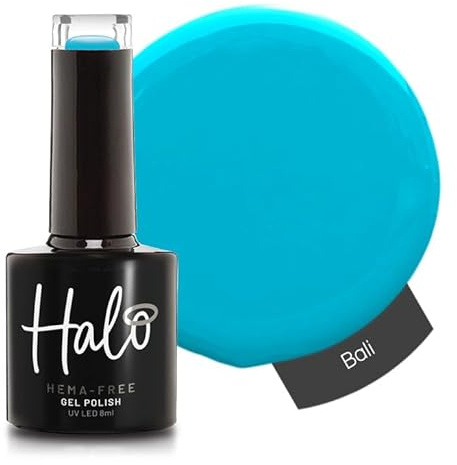 Halo Gel Polish 8ml - Bali. UV/LED Gel Nail Polish, Long Lasting & Easy To Apply. Nail Art Colours For Manicure & Pedicure. Gel Polish For Professional & Home Use.