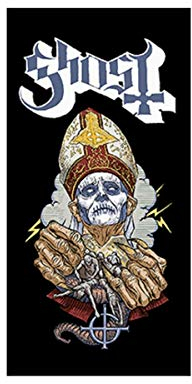 Unbekannt Strandlaken - Ghost Papa, Schwarz, 75, 0 x 150, 0 cm, BTGH2