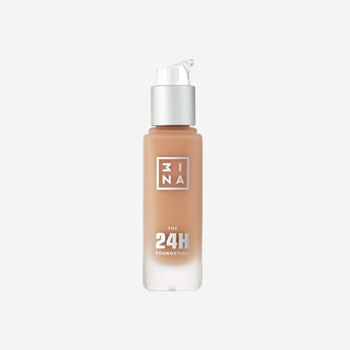 3INA MAKEUP - The 24H Foundation 612 -Lichtneutral Foundation mit Unterton Rosa - Foundation Hauttonanpassend - 24H Langlebige Formel Wasserdichte Foundation - Vegan - Cruelty Free