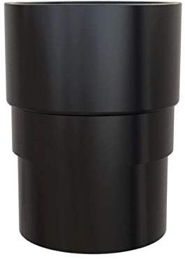 Black Round 68mm Downpipe Straight Connector, Freeflow Rain Water Systems