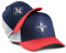 Soulbuddy Trucker Cap Herren Trucker Cap Kinder – 2er-Set Familien Outfit Set – Geschenk Vatertag – Vatertagsgeschenk – Vater Sohn Partnerlook – Blau-Rot – One Size und Kids L