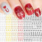 JMEOWIO Nagelsticker Buchstaben 8 Blätter Nagelaufkleber Selbstklebend Nail Art Dekoration English Letter NagelDesign Zubehör für Frauen Mädchen