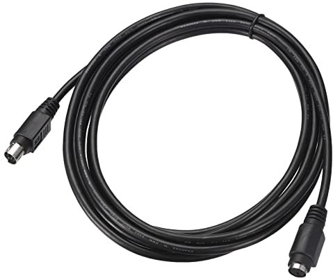sourcing map PS/2 Mouse and Keyboard Extension Cable 6 Pin 9.84 Feet Male to Female for PC,Black