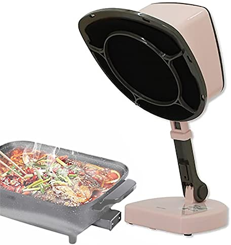 Portable Extractor Hood, 21W Mini Desktop Range Hood, BBQ Hot Pot Extractor, Angle Adjustment, Rotating Adjustment Wind Power, Washable, for Home, Kitchen, Hot Pot, Gift for Friend