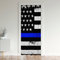 Flag Door Curtain for Doorway Privacy - 150x203cm Geometry Strip Lines Closet Door Cover - Star Room Divider Curtain - Modern Abstract Art - White, Blue, Red