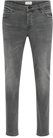 ONLY & SONS Herren Onsloom Slim 7899 Ey Box Jeans, Black Denim, 28W / 32L EU