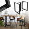 ML-Design 2er Set Tischgestell B60xH72 cm in T-Form, Metall, Schwarz, Industrial-Design, Kufengestell für Esstische & Schreibtische, Tischbeine Tischkufen Tischuntergestell Möbelfüße für DIY-Projekte