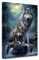 CXHOSTENT Wolf Leinwandbilder Wölfe in den Bergen Kunstdrucke Vollmondbilder Wildtiere Landschaft Wald Poster für Heimdekoration (A, 30.00 x 45.00 cms)