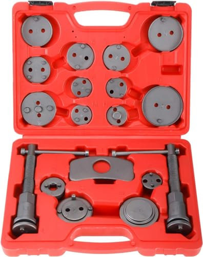 BOOMSTART Juego de reajuste de pistón de freno, 18 piezas