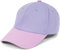 styleBREAKER Unisex Baseball Cap zweifarbig Pastell oder kräftig | 6-Panel Cap Mehrfarbig verstellbar mit Schnalle | Sommer Basecap aus Baumwolle, Farbe:Flieder-Mauve