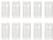 TOPWEL Leere Deo-Behälter, Kunststoff, oval, zum Aufdrehen, runder Lippenstift, nachfüllbar, zur Aufbewahrung von Lippenbalsam, transparent, 15 ml, 10 Stück