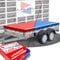 Hochwertige WM Meyer Anhängerplane - Anhänger Plane nach Maß in 15 Farben - Flachplane PKW-Anhänger - wasserdichte PVC Abdeckplane mit Anhänger Zubehör