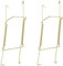 Invisible Plate Hangers for Wall | Decorative Dish Display Holders Hanging Wires Spring Hook Holder with Tip Protectors Fit to Hang on Wall (Brass)