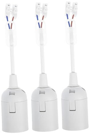 ANDRESLAD 3stücke Lampenfassung Mit Kabel Für Pendelleuchten Langlebige Und Einfache Installation Einsetzbar Für Verschiedene Leuchten Geeignet Für Acv