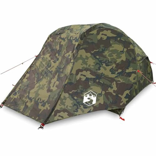 vidaXL Angelzelt 3 Personen Camouflage Wasserdicht