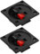Holibanna 2 Piezas Caja De Conexiones De Audio Accesorio del Altavoz del Coche Copa del Terminal del Altavoz Poste De Unión del Altavoz Altavoces Tazas Black Aleación De Zinc