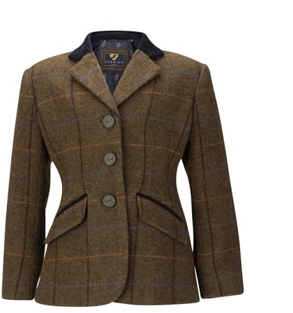 Shires Aubrion Saratoga Childs Riding Jacket - Oak Brown Check 26