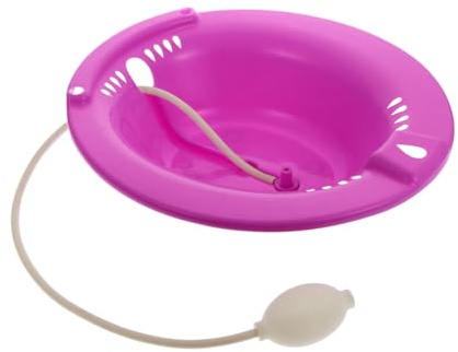 PACKOVE Sitzbad Becken für Frauen und Senioren Ergonomisch Geformtes Hockbecken aus Verdicktem Kunststoff Belastbar und Verschleißfest Sitzbad für Wochenbettpflege und Mobilitätshilfen