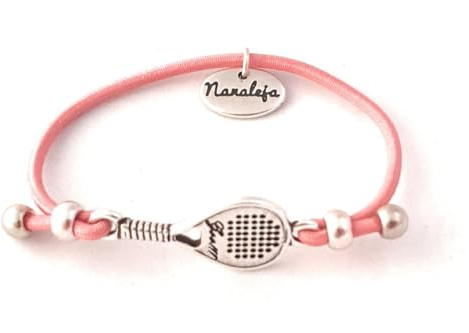 Pulsera raqueta padel - Nanaleja - padel accesorios - pulsera pala padel - regalos originales de padel - pulseras gomas elásticas colores unisex - hecha en España a mano