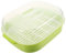 Mikikit 1pieza Vaporera De Microondas Para Cocción Al Vapor Al Vapor y Alimentos Ventilación y Filtro De Aceite Diseño Verde