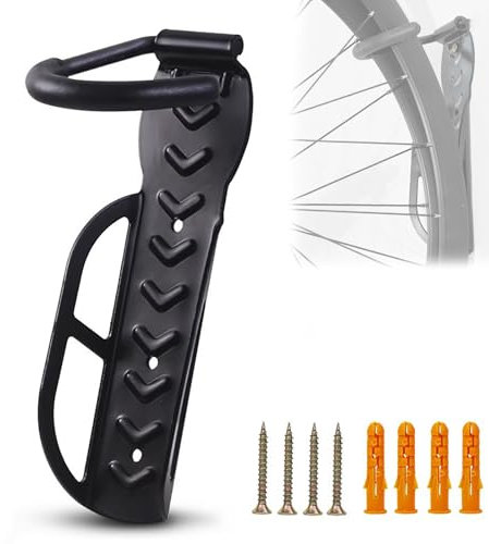 DECAIK Fahrrad Wandhalterung für Canyon Lux 2017, Fahrradaufhänger aus Stahl, Fahrradständer zum Aufhängen, Wand Fahrradhalter Haken für Garage und Haus,A(Fixed Hook)