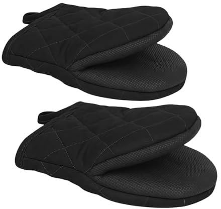 1 Paar Ofenhandschuhe Topfhandschuhe Topflappen Handschuh Ofenhandschuhe Hitzebestaendig Backofenhandschuhe rutschfest Und Hochtemperaturbeständig
